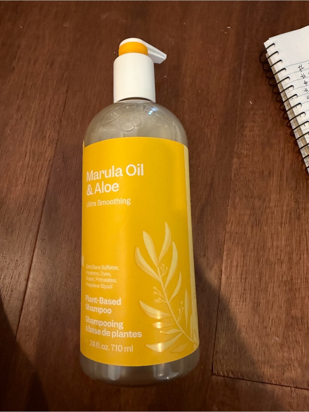 Marula Oil & Aloe Ultra Smoothing Plant-Based Shampoo - Yellow
